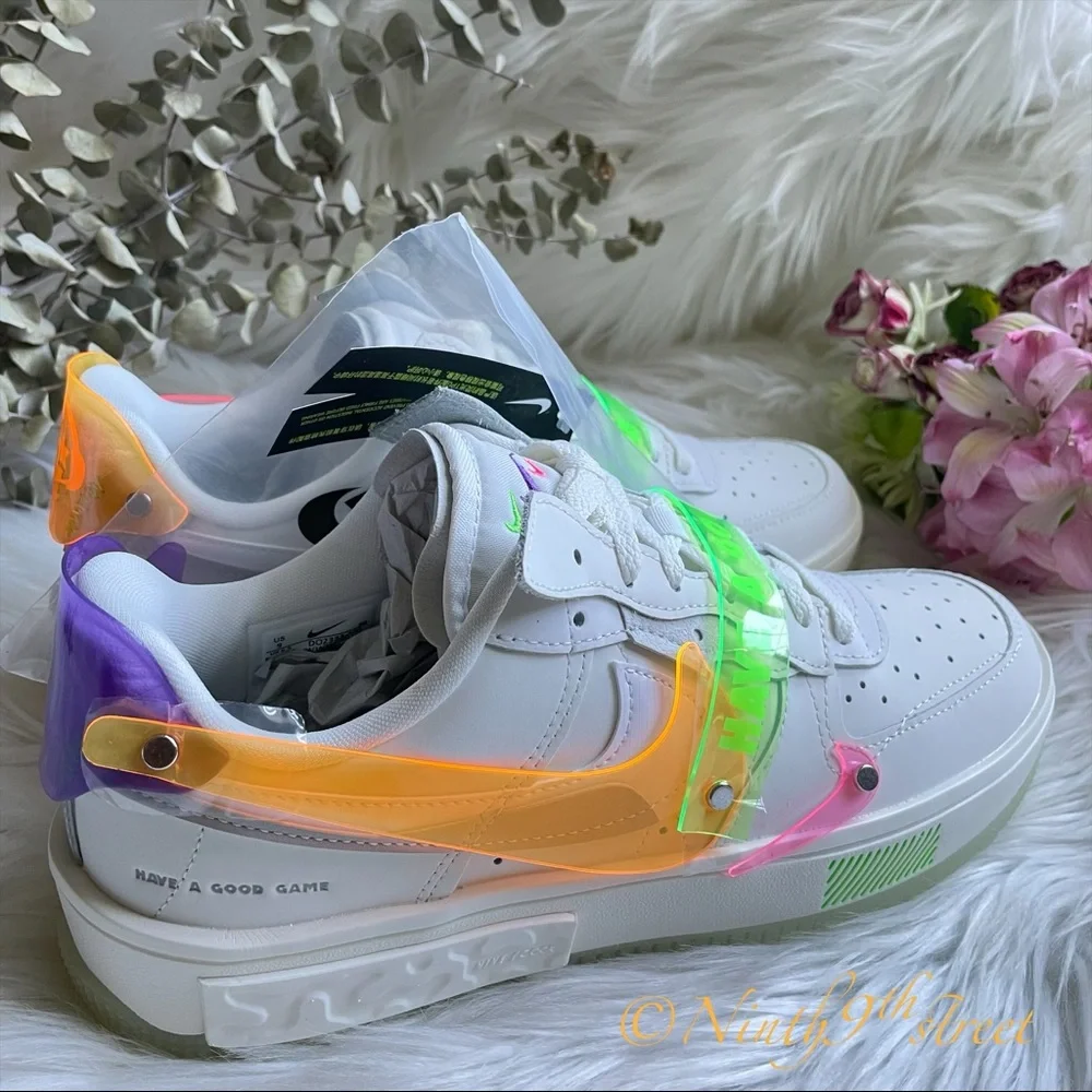 Nike Air Force 1 Fontanka Game Day Sail Green Strike Women’s 9 New - Picture 5 of 16